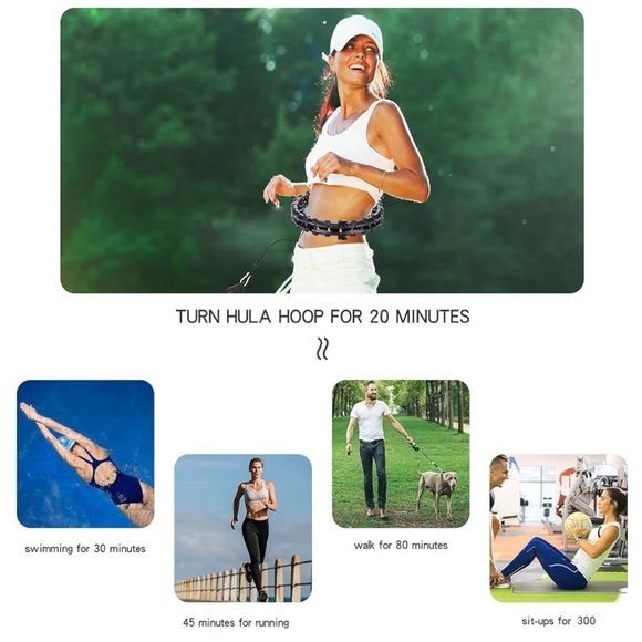 Viral Quick Slimming Massage Hoop, Adjustable Length, Fit All, Beginner-Friendly - Picture 5 of 8